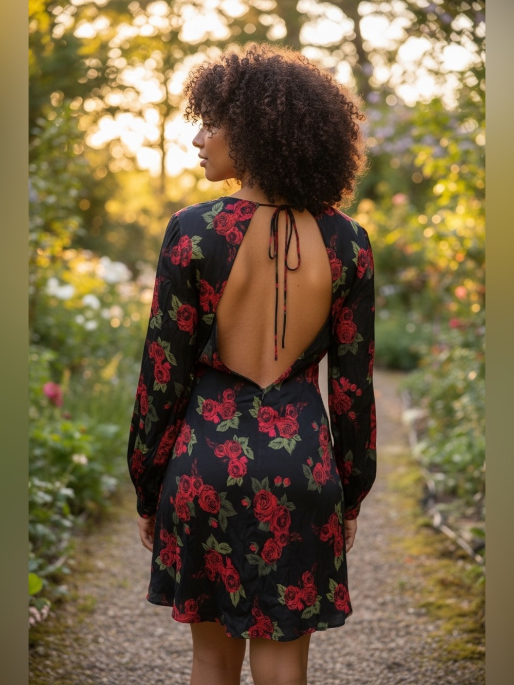 Summer away Anthropologie Open back shift‎ stress size XL, NWT - Picture 2 of 9